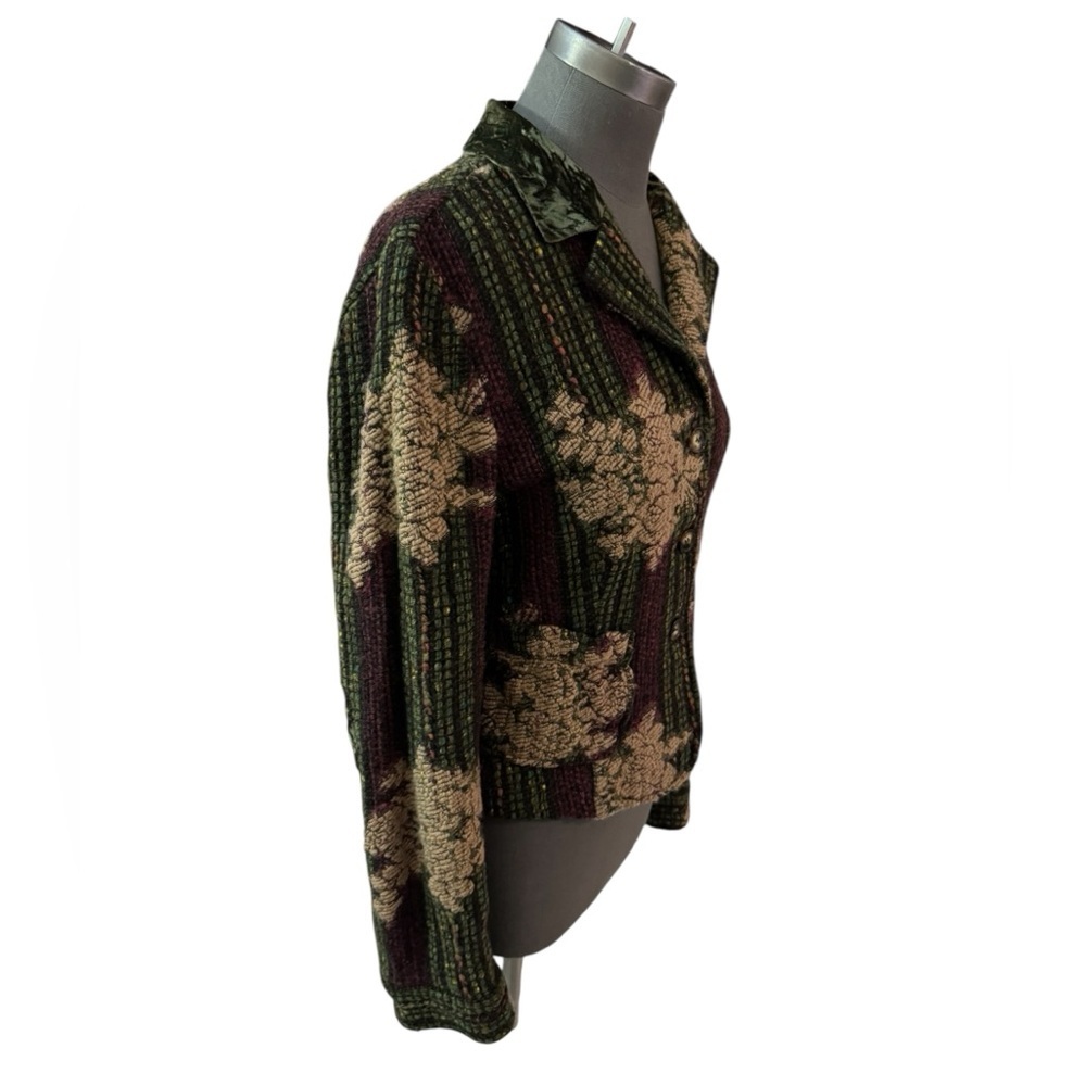 Vintage Etro Fall 2004 Runway Wool Brocade Blazer IT 46 US 10 - Picture 3 of 14